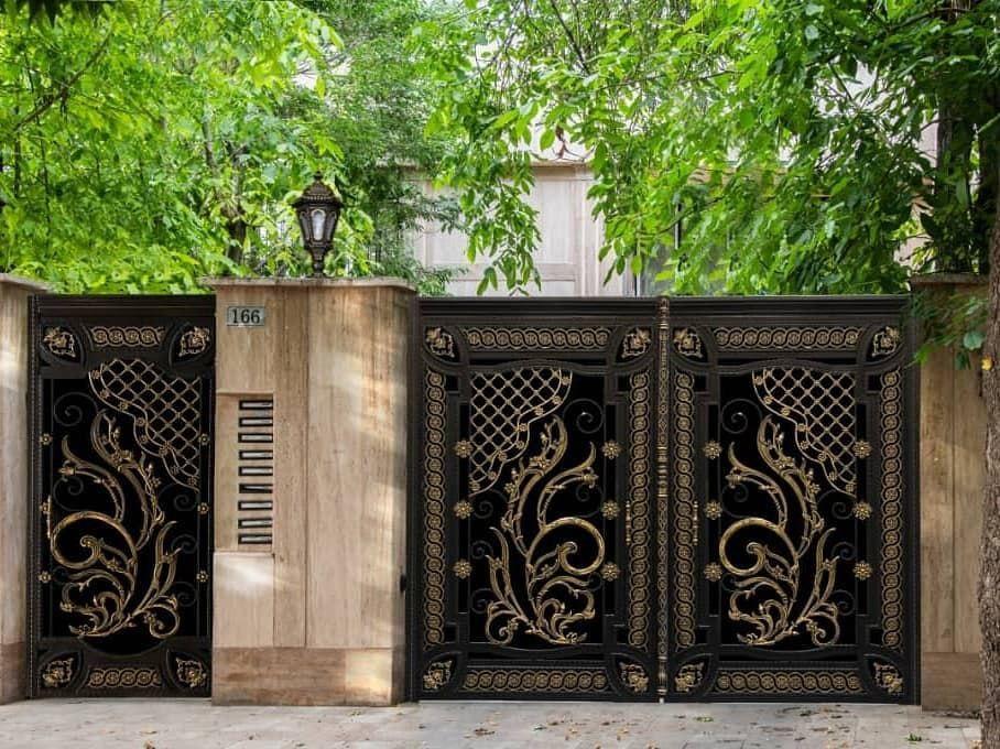 طراحی های جذاب درب فرفورژه