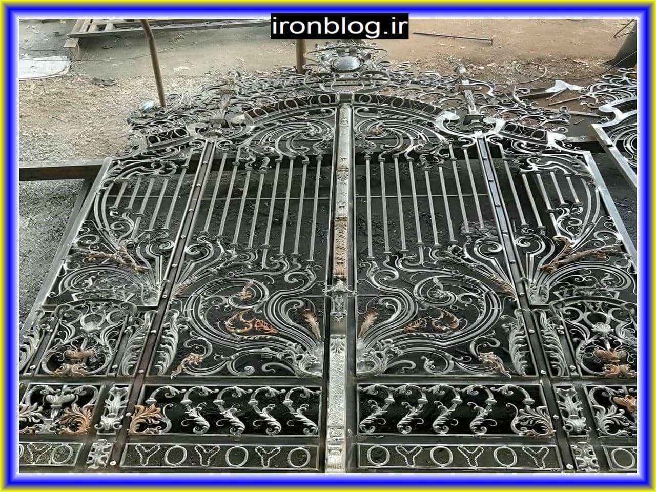 تعویض درب فرفورژه قدیمی با طرح های جدید و مدرن تعویض درب فرفورژه قدیمی با طرح های جدید و مدرن