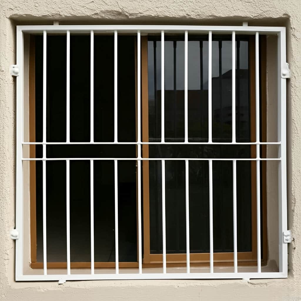 حفاظ پنجره دوجداره مدل ساده میله افقی