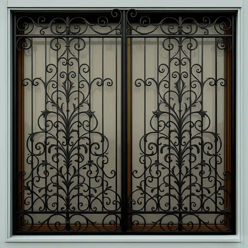 نرده پنجره فرفورژه