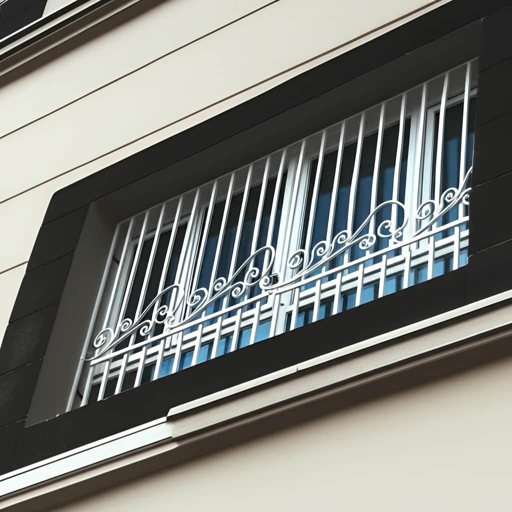 حفاظ پنجره مدل گل نیلوفری