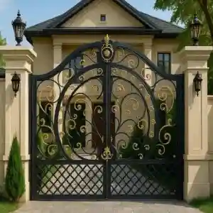 درب فلزی دایره مصور لوکس