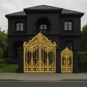 درب فلزی غنچه لوکس باغی