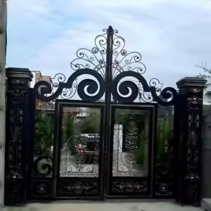 درب فلزی نگین فرفورژه لوکس