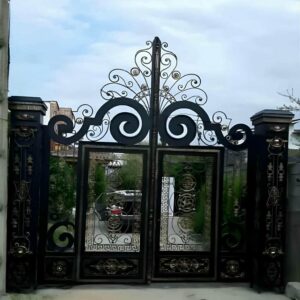 درب فلزی نگین فرفورژه لوکس