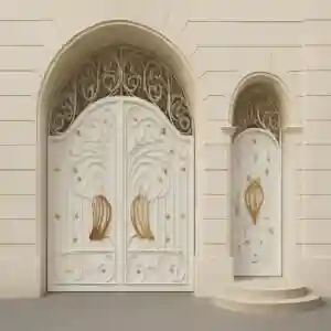 درب فلزی پروانه مدرن لوکس