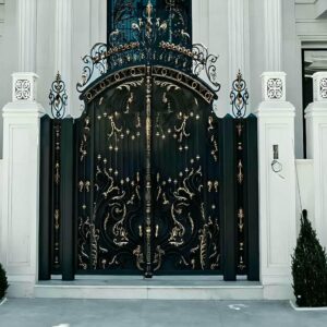 درب حیاط آهنی مدرن