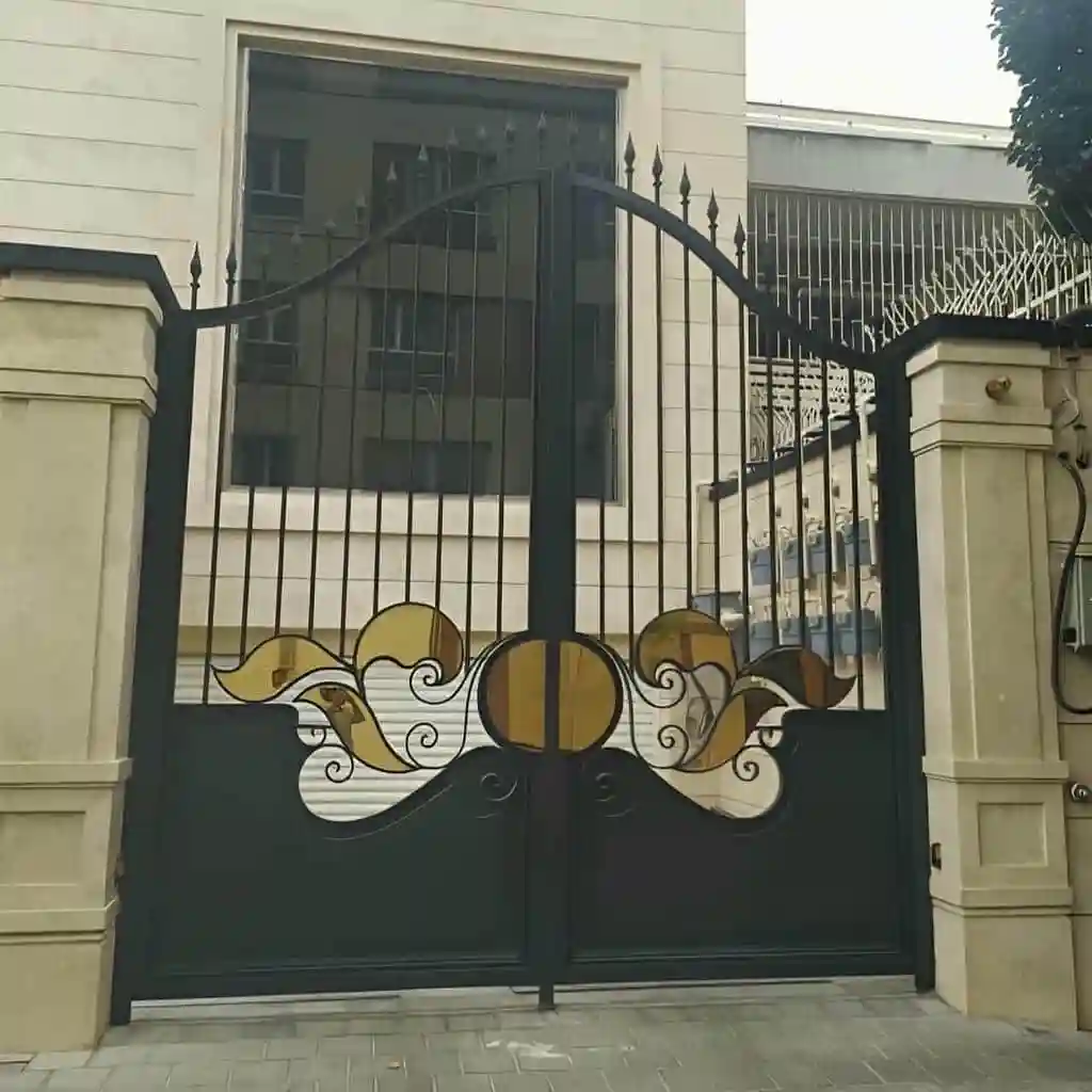 قیمت درب حیاط لاکچری رنگ کوره ای