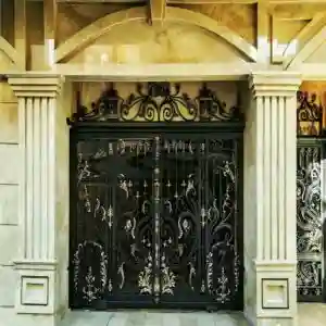 ایده درب ورودی ساختمان و آپارتمان لوکس برای نمای خارجی