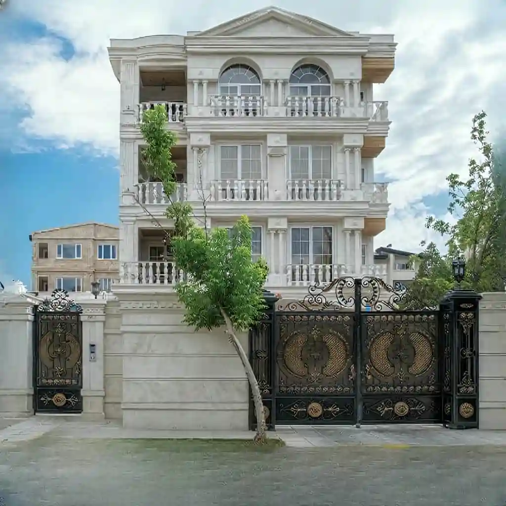 نصب درب فلزی ارکیده ورودی پارکینگ