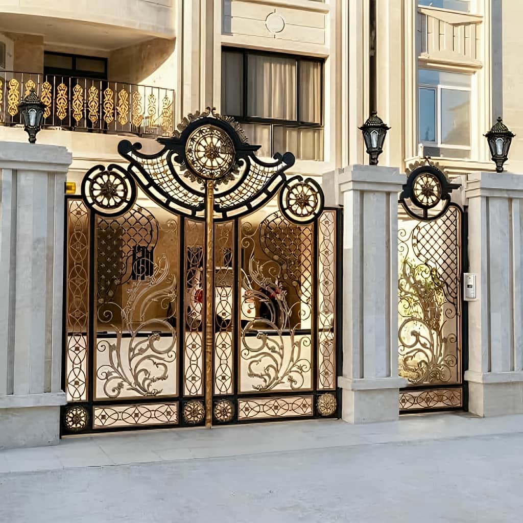 خرید و قیمت درب فلزی اقاقیا ورودی باغ