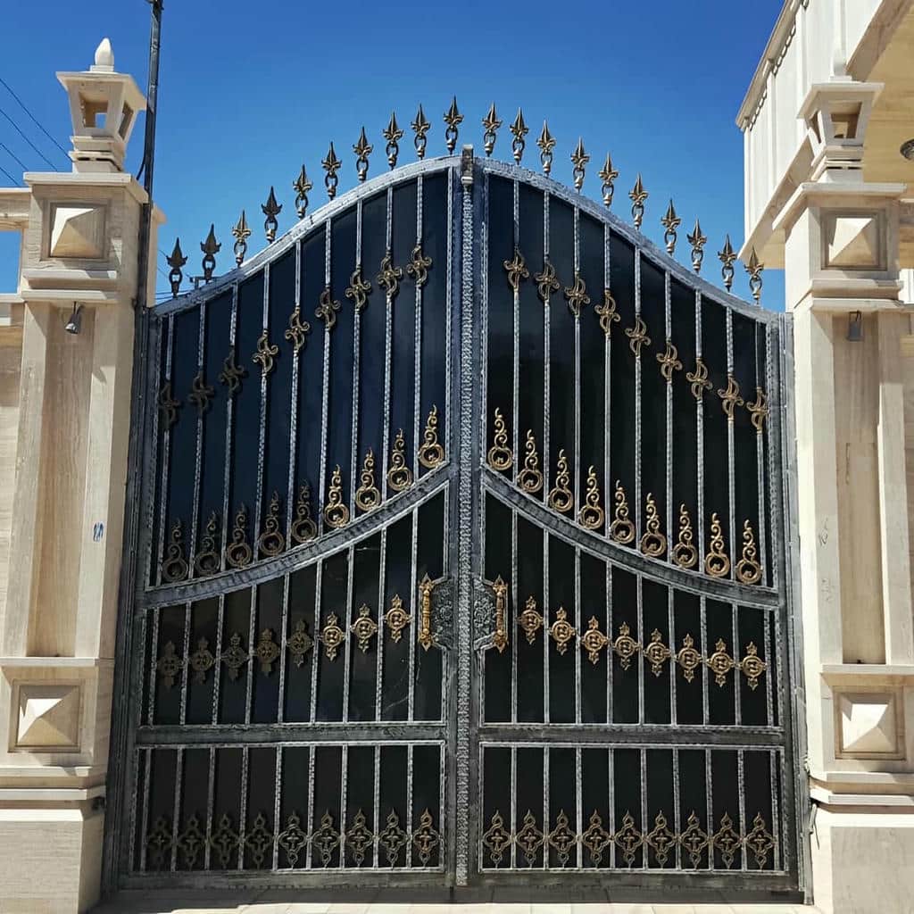 قیمت درب فلزی انگلیسی پارکینگ مدرن