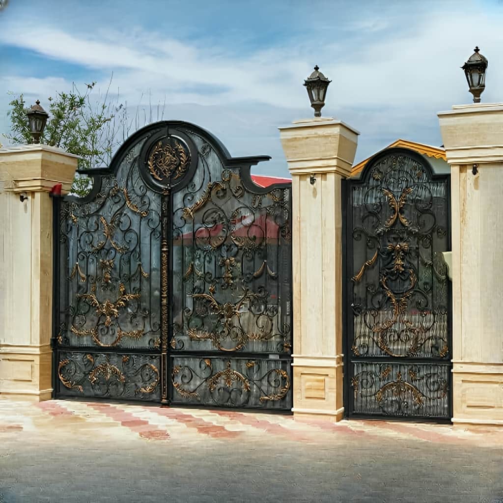 نصب درب فلزی ترک با جک برقی