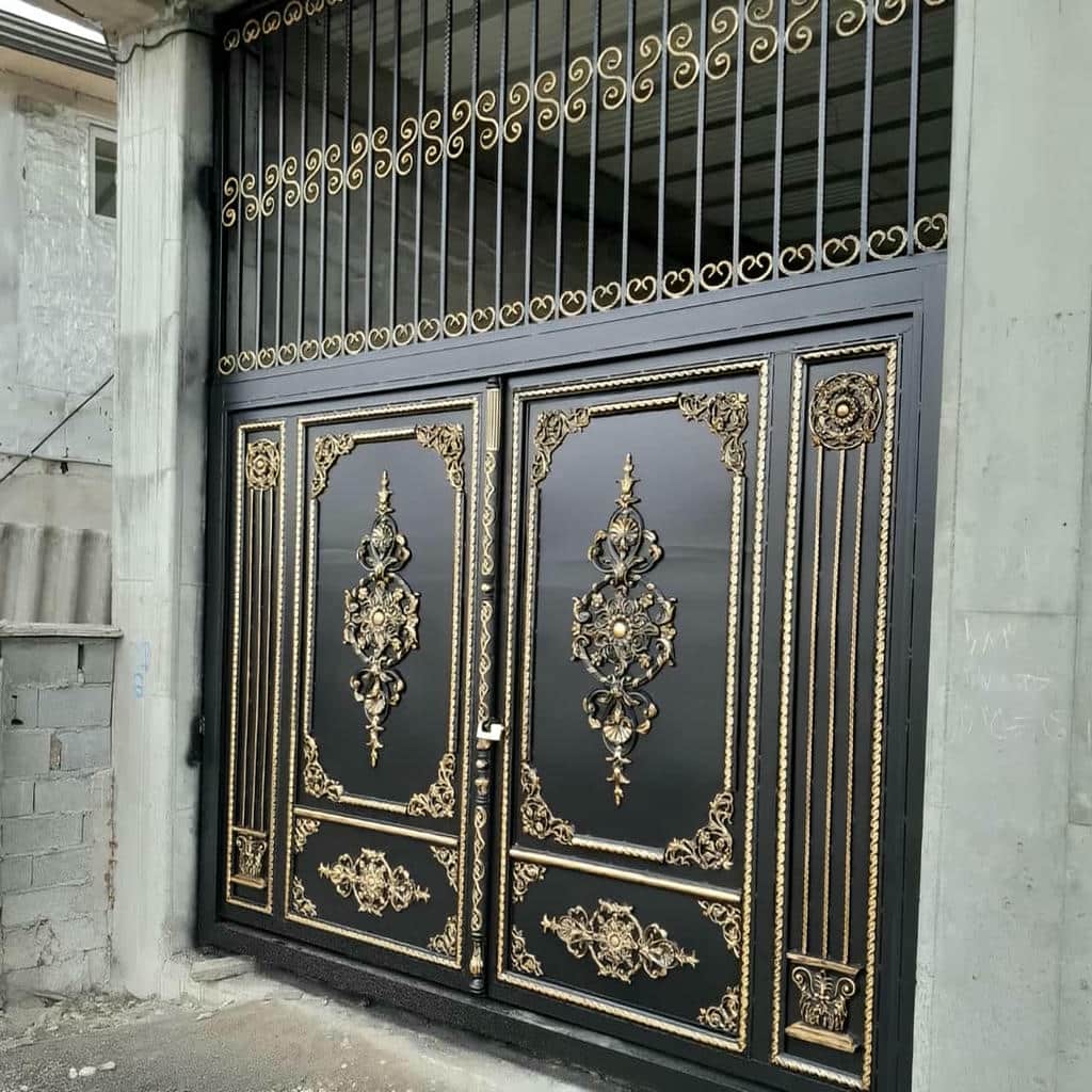 فروش درب فلزی صدفی رنگ کوره ای