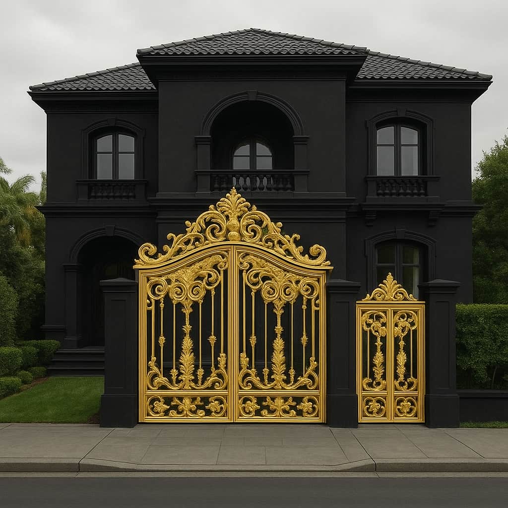 درب فلزی غنچه لوکس باغی