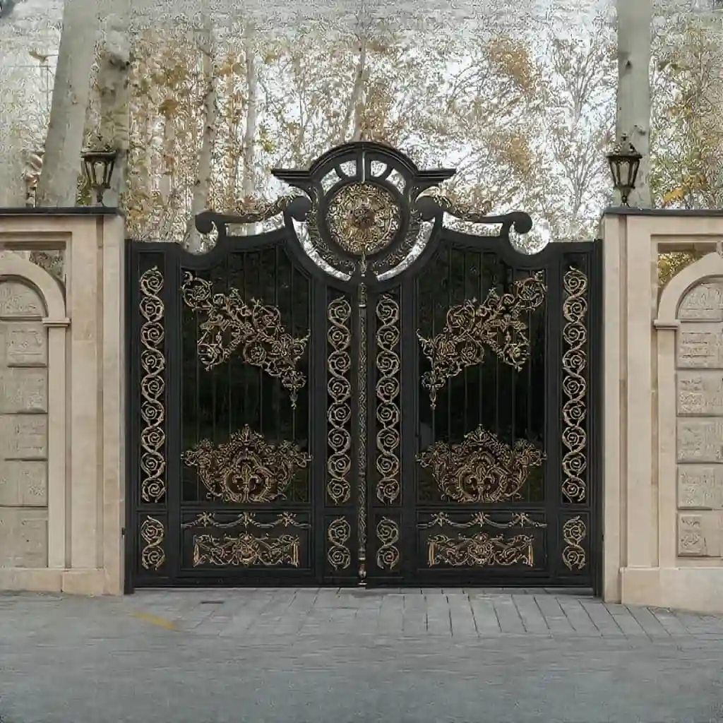 نصب درب فلزی لادن مدل فرفورژه