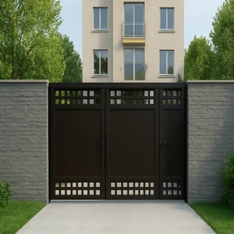 درب مدرن کوآدرا فلزی ویلایی
