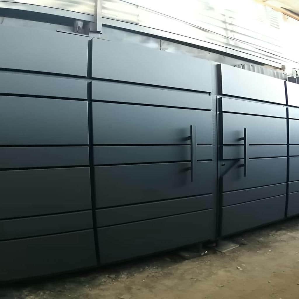 درب مدرن کیت کت افقی فلزی