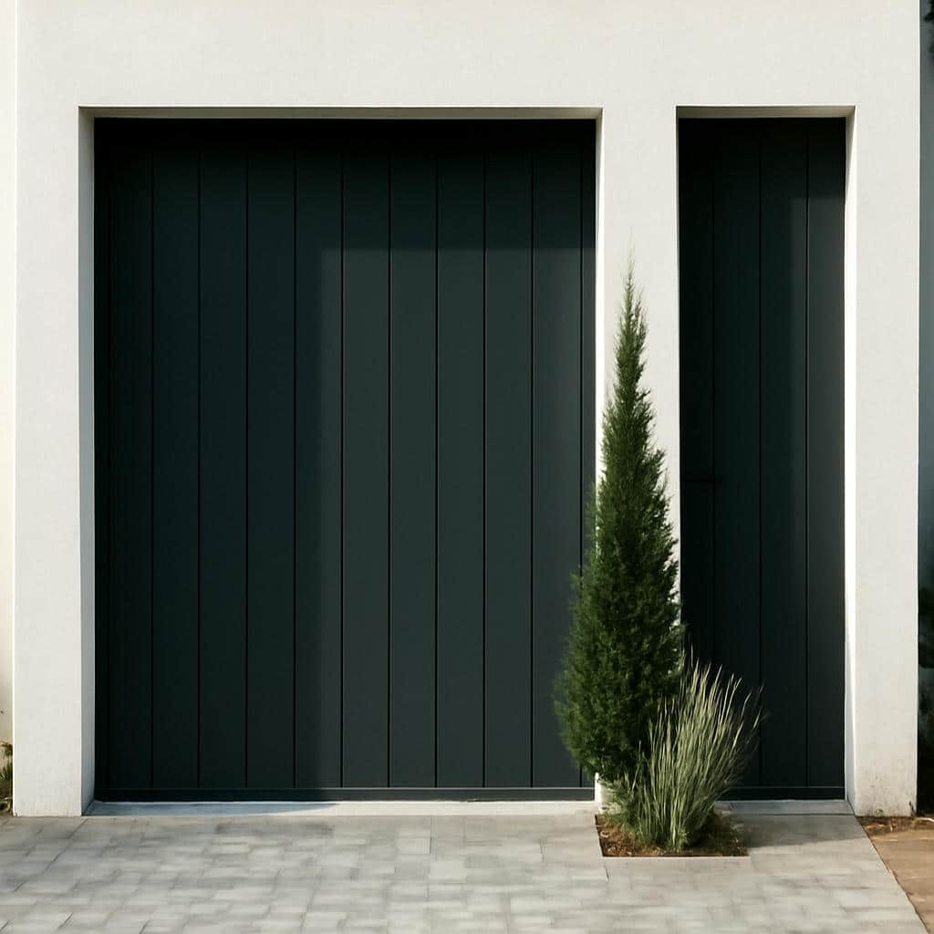 نصب درب مدرن کیت کت عمودی ورودی حیاط