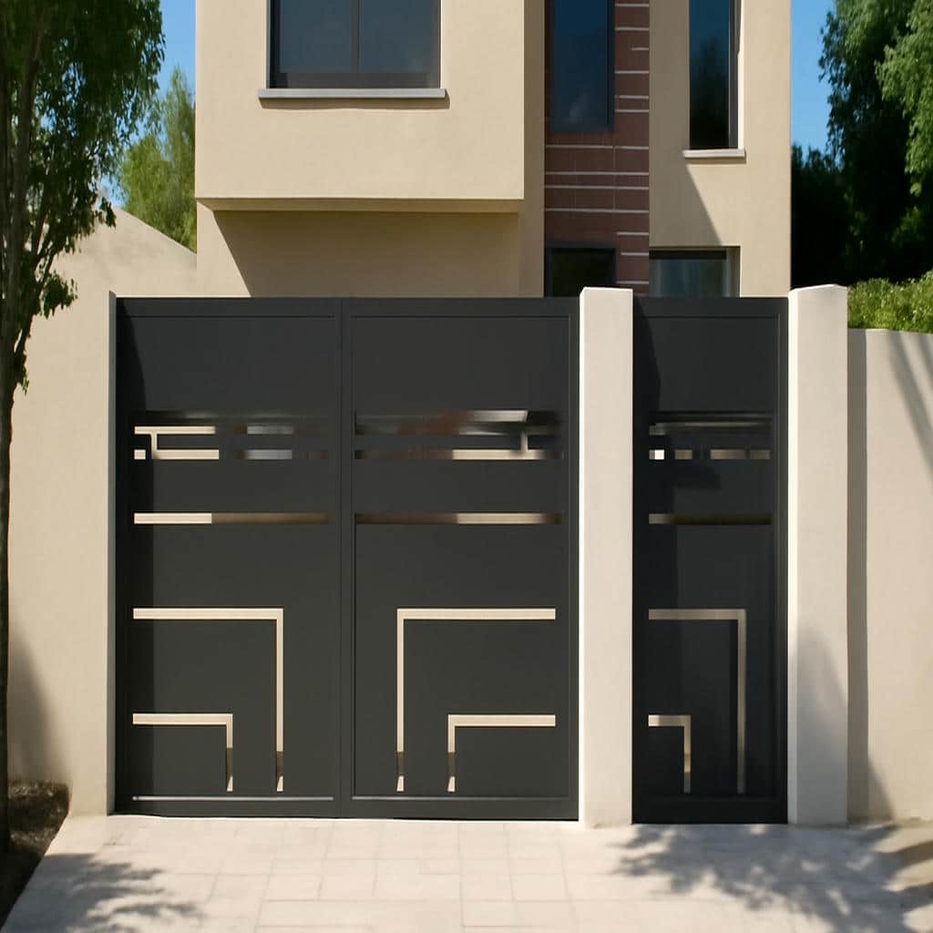 نصب درب مدرن یونیک لولایی و ریلی