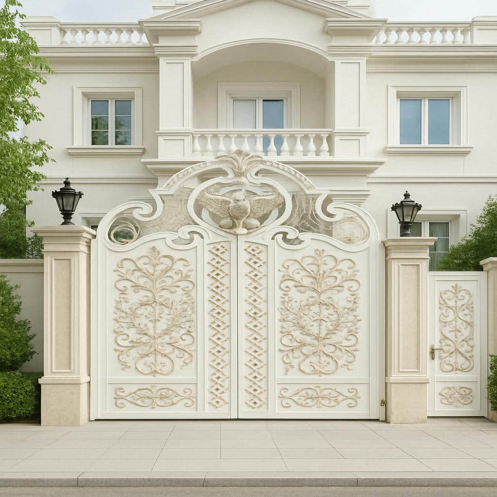 خرید درب فلزی میخک فرفورژه ورودی ویلا