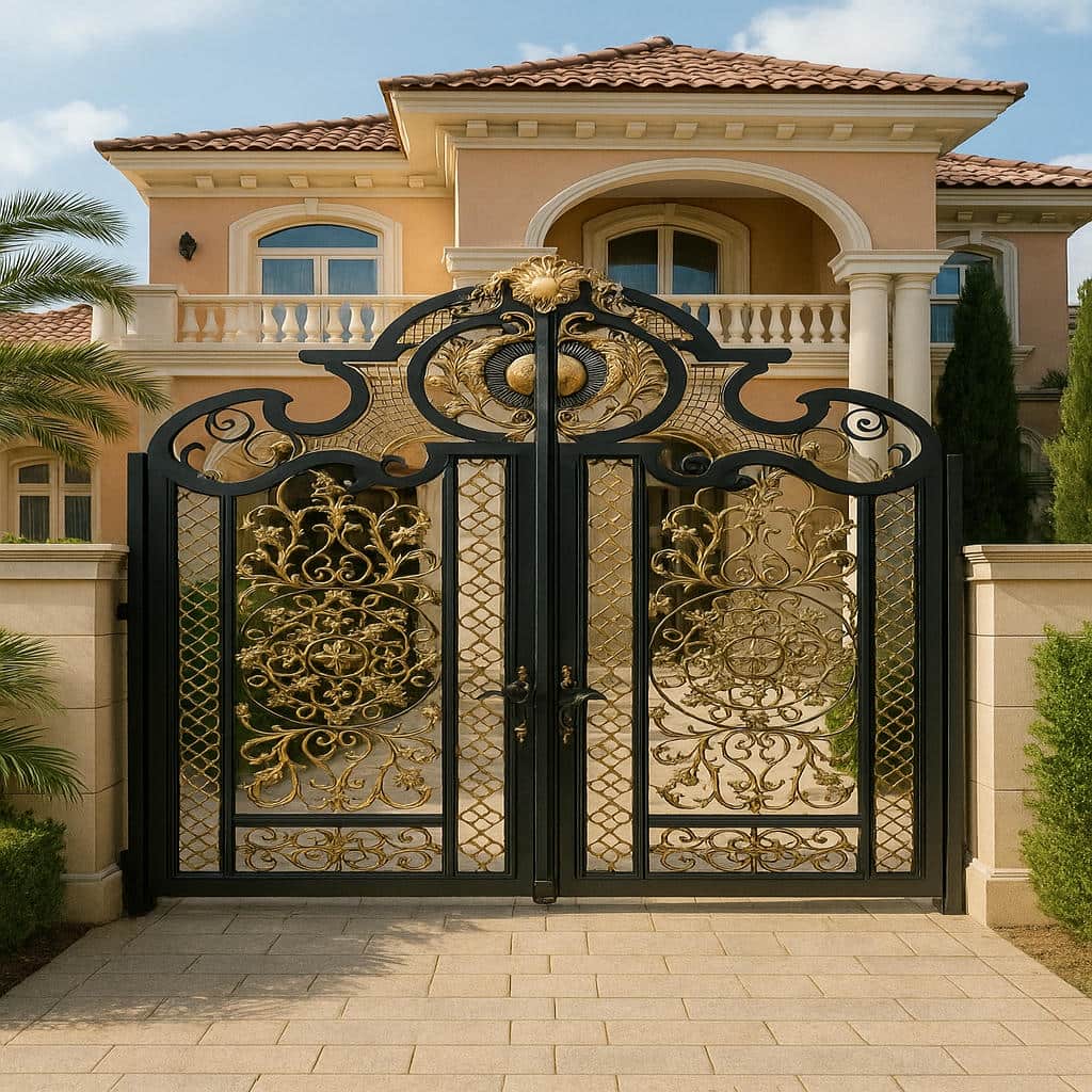 درب فلزی میخک فرفورژه