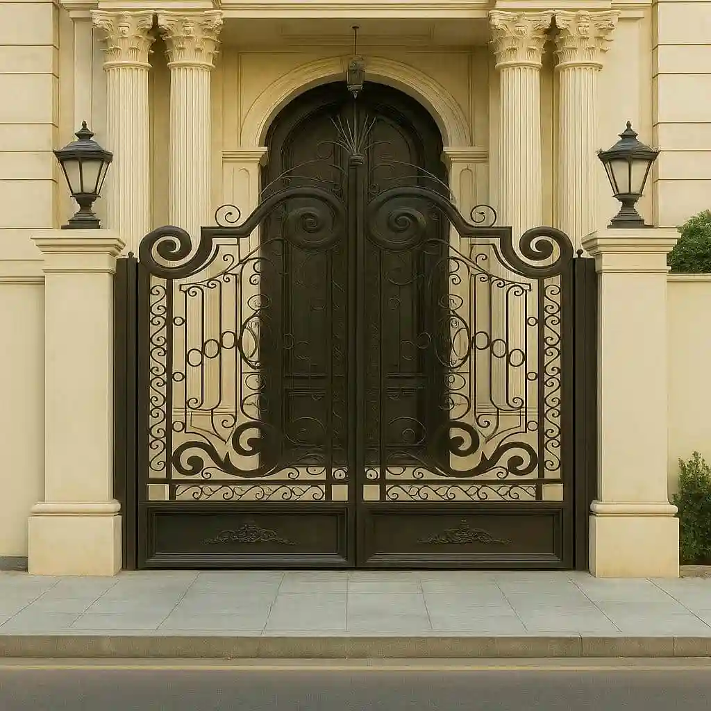 قیمت درب فلزی نگین فرفورژه کلاسیک