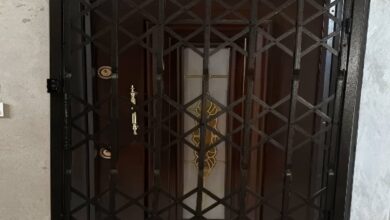 درب آکاردئونی در گرگان