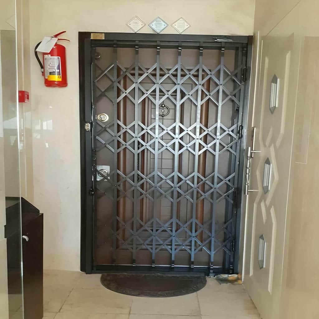 کارخانه درب آکاردئونی قفل ایمن در فشم