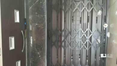 درب آکاردئونی در نوشهر