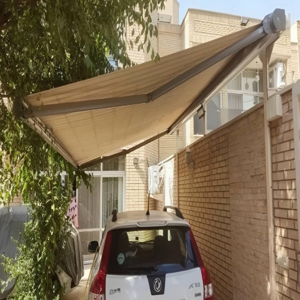 خرید سایبان اتوماتیک ریموتدار بازویی در کمال شهر