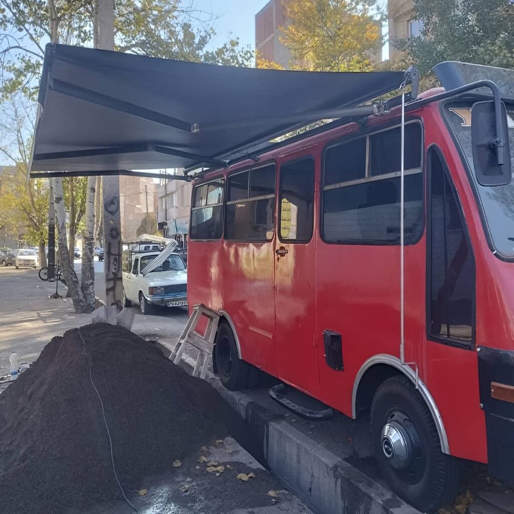 سایبان اتوماتیک ریموتدار در کاشان