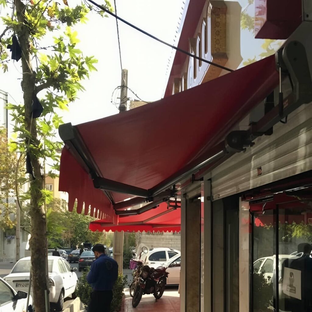 خرید سایبان اتوماتیک ریموتدار بازویی در استان مازندران