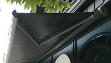 سایبان اتوماتیک ریموتدار در باغ عباس‌آباد