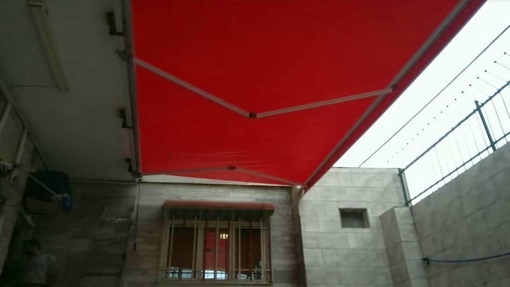 نصب سایبان اتوماتیک ریموتدار ضدآب در نیشابور