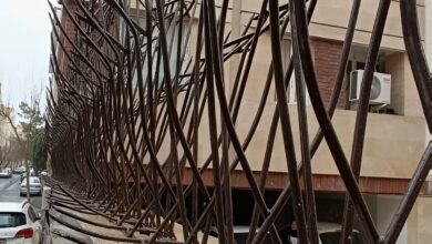 نرده شاخ گوزنی در ایلام