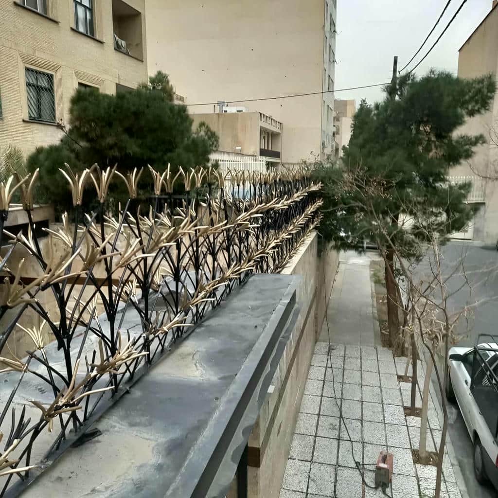 نصب نرده شاخ گوزنی پوشش ضدزنگ در سنندج