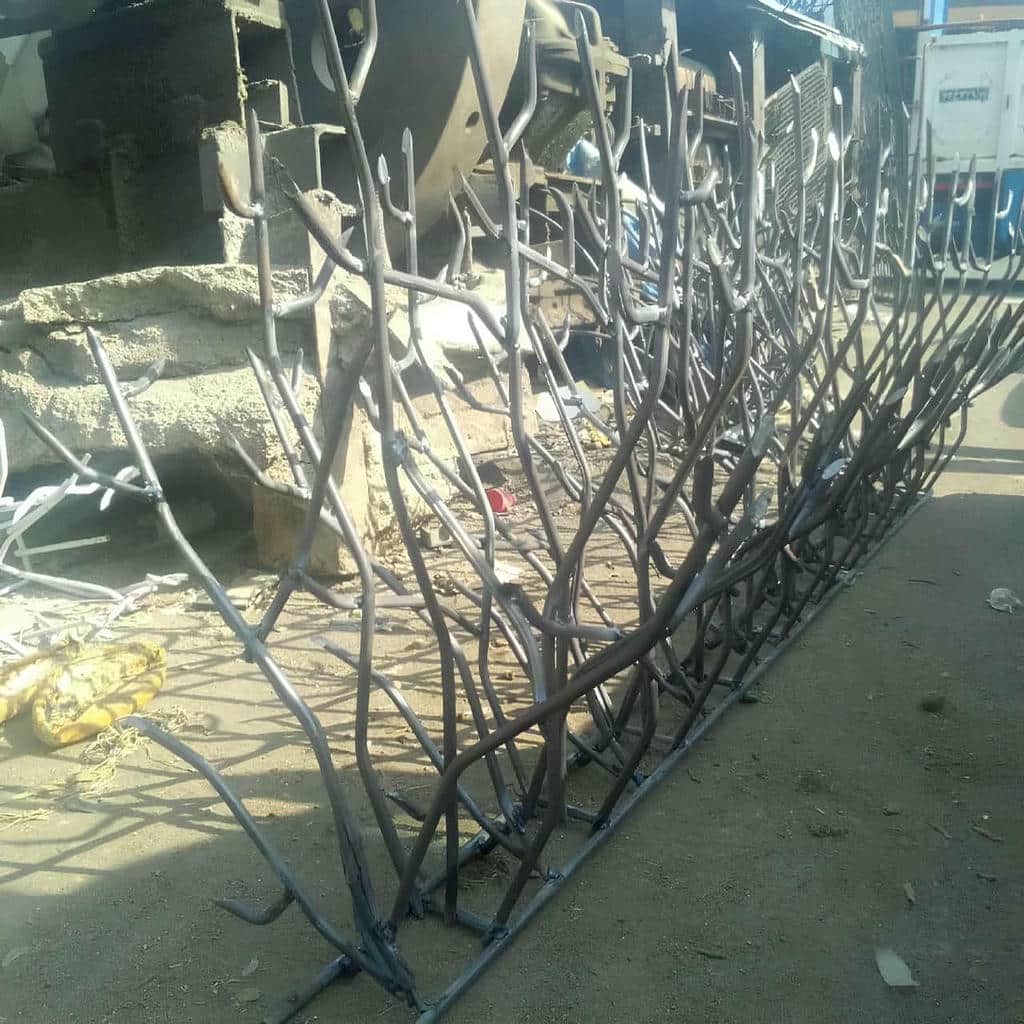 نصب نرده شاخ گوزنی پوشش ضدزنگ در ایرانشهر