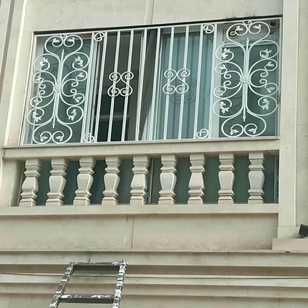 نصب نرده حفاظ پشت پنجره آهنی در مشهد