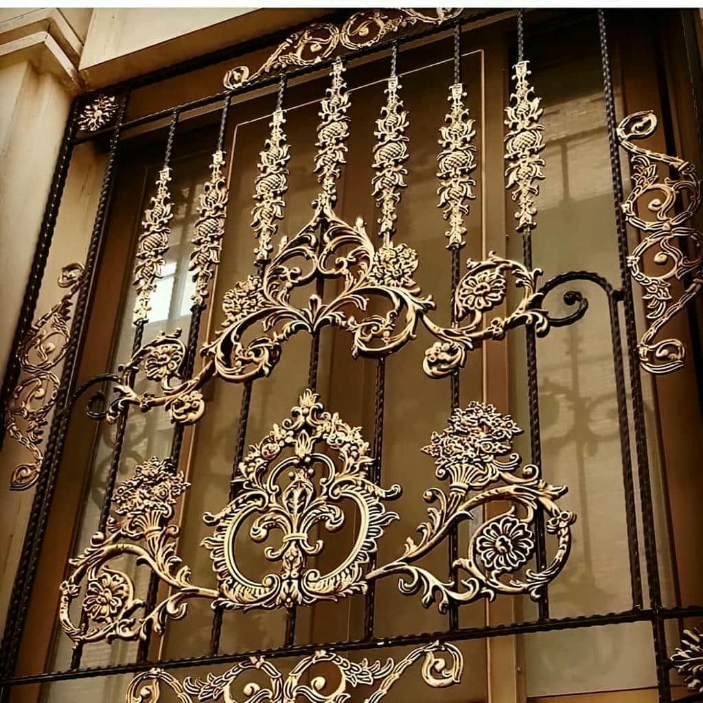 قیمت نرده حفاظ پشت پنجره فرفورژه در مشهد