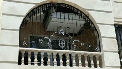 نرده حفاظ پشت پنجره در لواسان