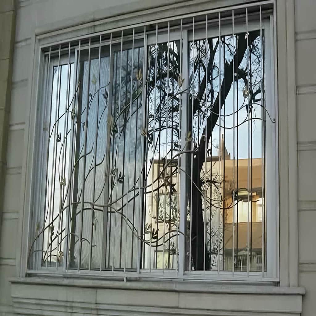 قیمت نرده حفاظ پشت پنجره فرفورژه در اندیشه