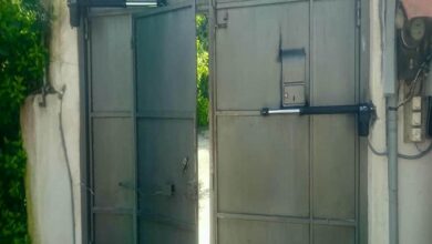 جک پارکینگی درب حیاط در قم