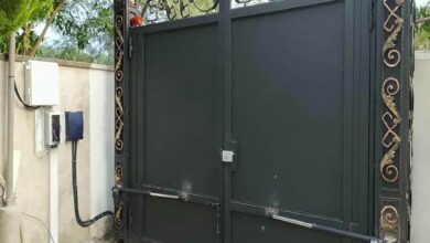 جک پارکینگی درب حیاط در آبسرد