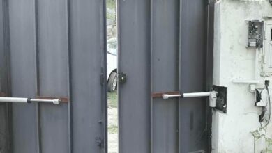 جک پارکینگی درب حیاط در پردیس