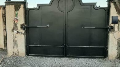 جک پارکینگی درب حیاط در مریوان