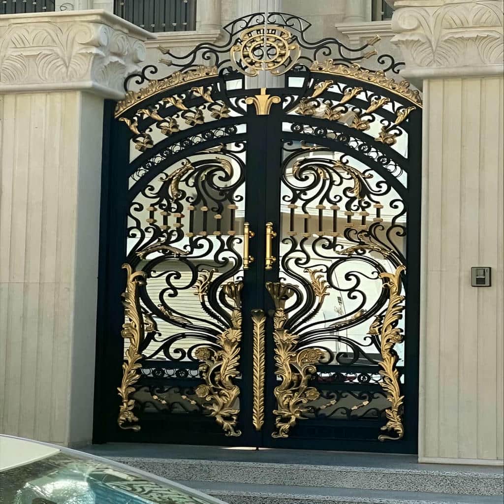 خرید درب پارکینگ حیاط فرفورژه ویلایی در ساوه