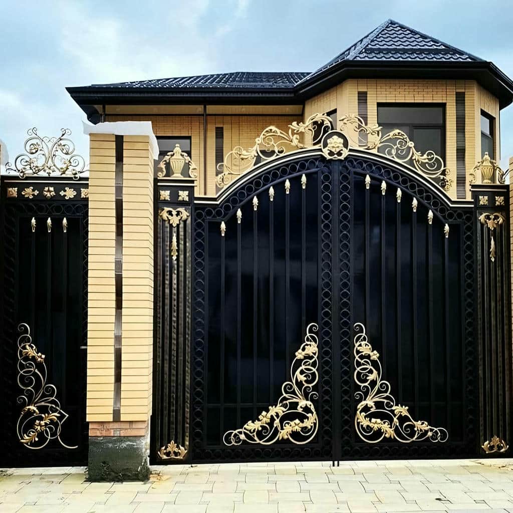 قیمت درب پارکینگ حیاط فرفورژه ویلایی در سقز