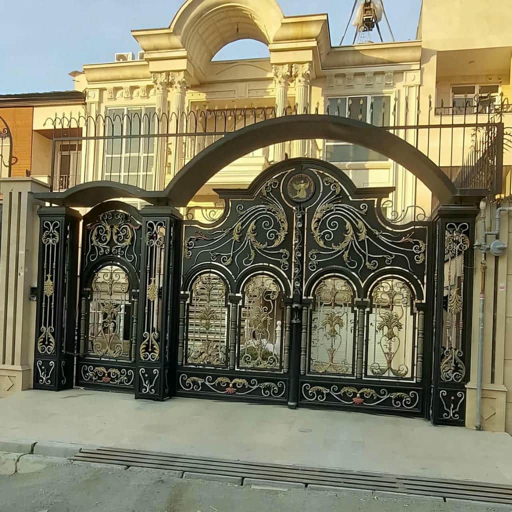 فروش درب پارکینگ حیاط فرفورژه رنگ مقاوم در لواسان فروش درب پارکینگ حیاط فرفورژه رنگ مقاوم در لواسان