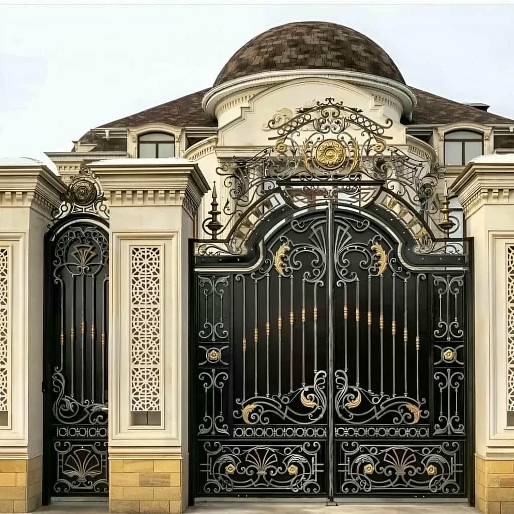 قیمت درب پارکینگ حیاط فرفورژه پروفیل مقاوم در گرگان